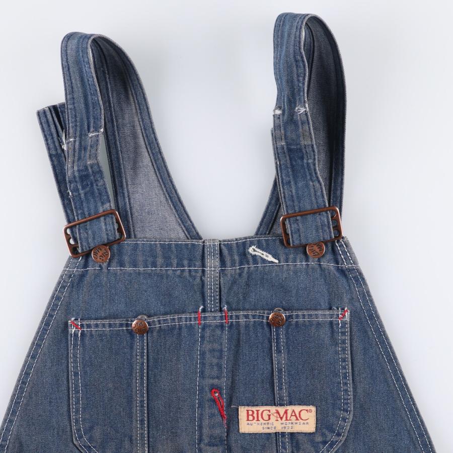 オーバーオール デニム　BIG MAC 80年代　USA製　サイズ38 80s BIG MAC デニムオーバーオール Square Bak USA製 80年代 (S1