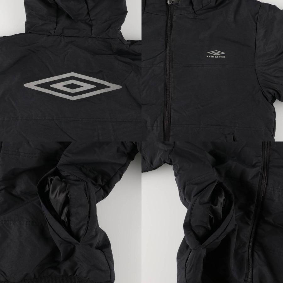 古着 アンブロ UMBRO バックロゴ 中綿パーカー パファージャケット