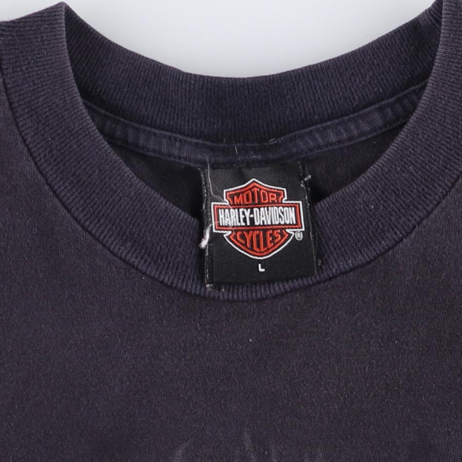 古着 00年代 ハーレーダビッドソン ドクロ柄 スカル柄 スカルウィング  