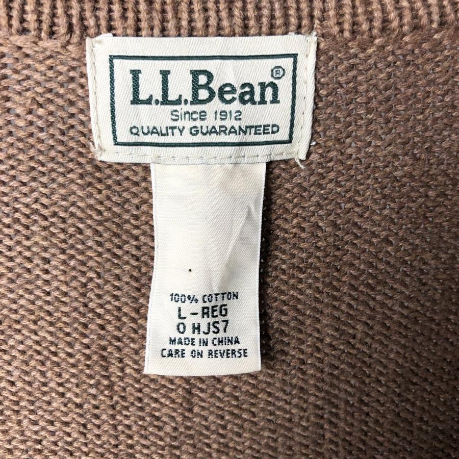 L.L.Bean 古着 90~00年代 エルエルビーン コットンニットカーディガン