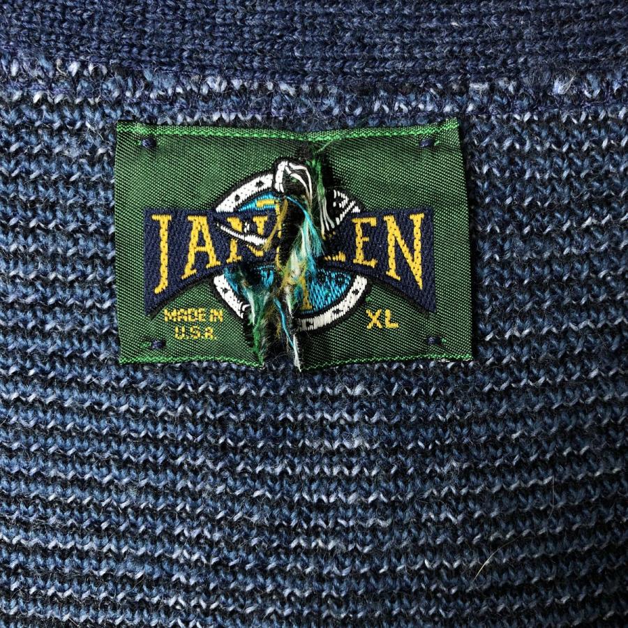 古着 80~90年代 ジャンセン JANTZEN 総柄 前開き ニットベスト USA製