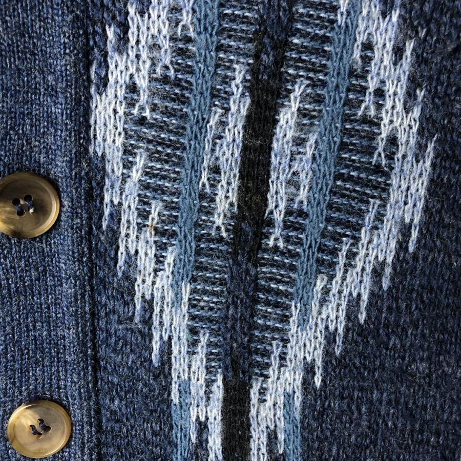 古着 80~90年代 ジャンセン JANTZEN 総柄 前開き ニットベスト USA製