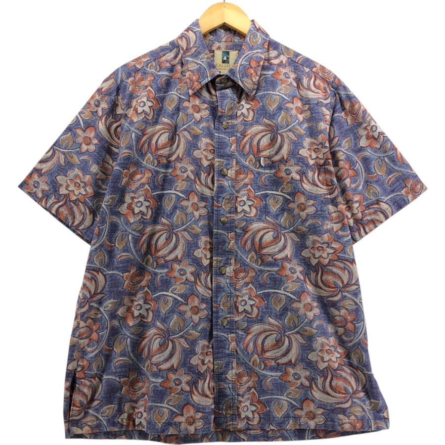 古着 90年代 カハラ KAHALA 総柄 花柄 ハワイアンアロハシャツ