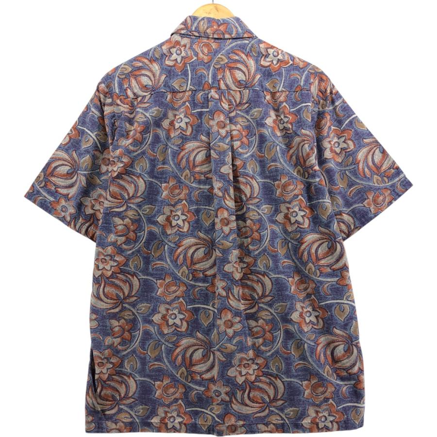 【USA製】KAHALA　カハラ　アロハシャツ　柄シャツ　総柄　メンズL 古着 90年代 カハラ KAHALA 総柄 花柄 ハワイアンアロハシャツ
