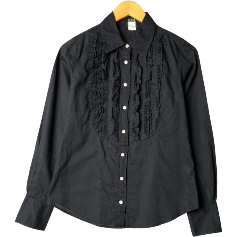 古着 ジェイクルー J.Crew 長袖 フリル ブラウス レディースS相当/eaa572928 J.CREW（ジェイクルー） 古着 長袖 フリル ブラウス レディースS相当