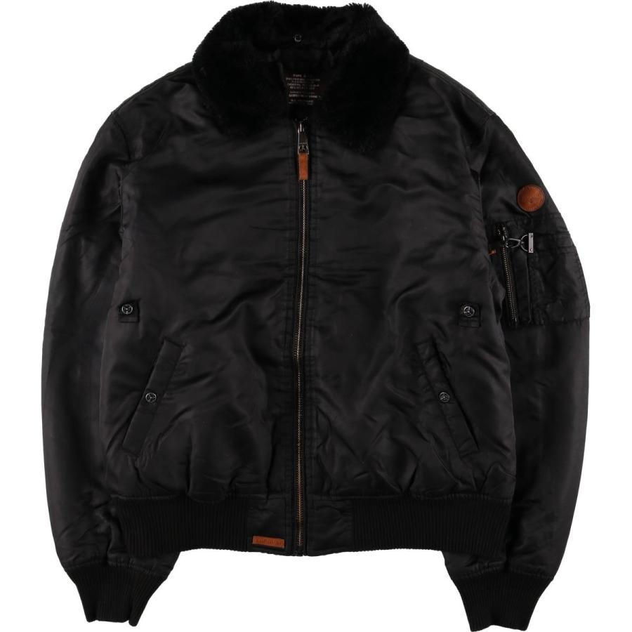 古着 民間品 TOP GUN B-15タイプ 中綿入り ミリタリー フライト
