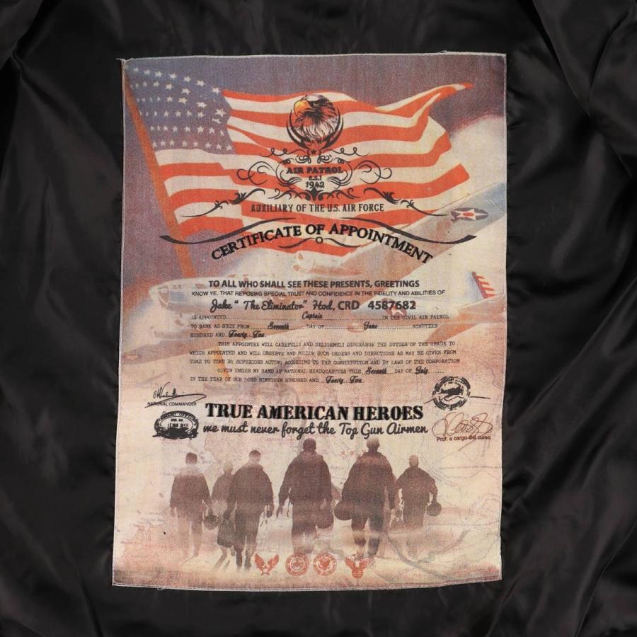 古着 民間品 TOP GUN B-15タイプ 中綿入り ミリタリー フライト
