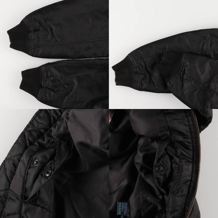 古着 民間品 TOP GUN B-15タイプ 中綿入り ミリタリー フライト