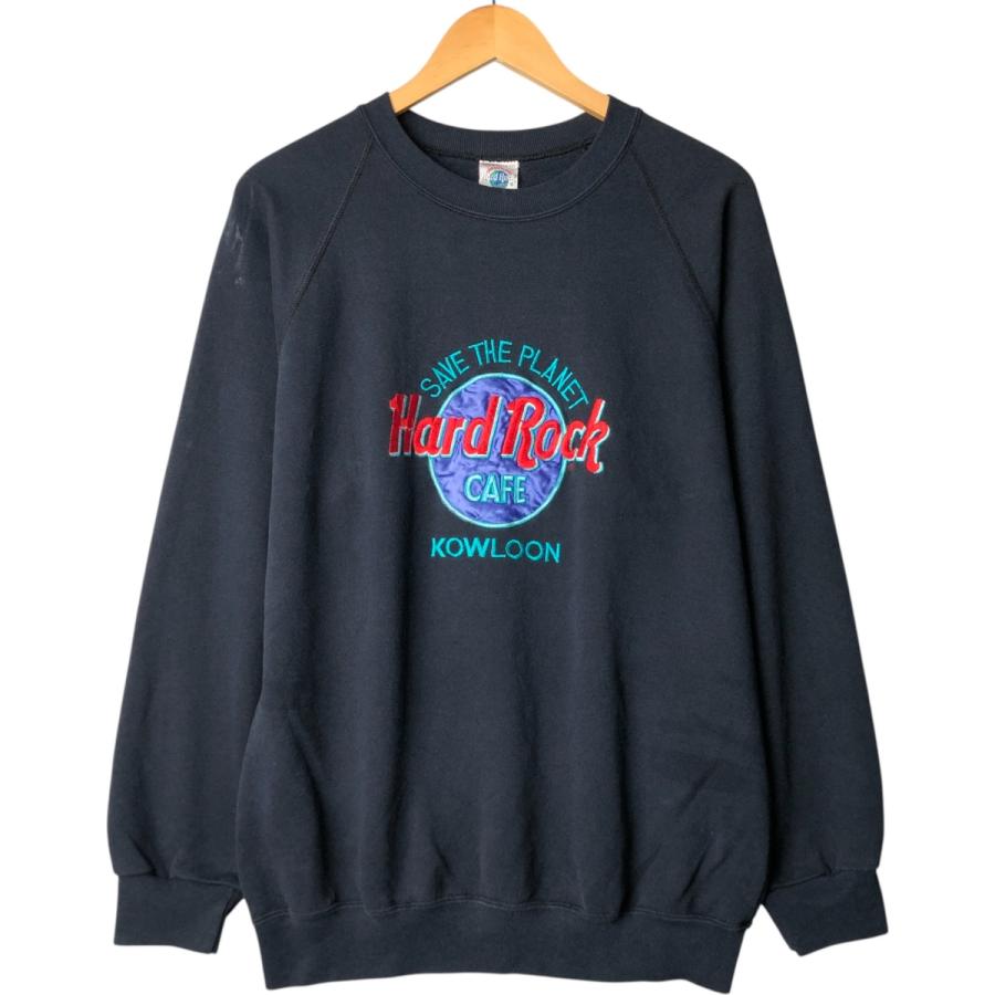 ハードロックカフェ スウェット トレーナー 90s USA製 ハードロックカフェ スウェット トレーナー L 赤 ロゴ