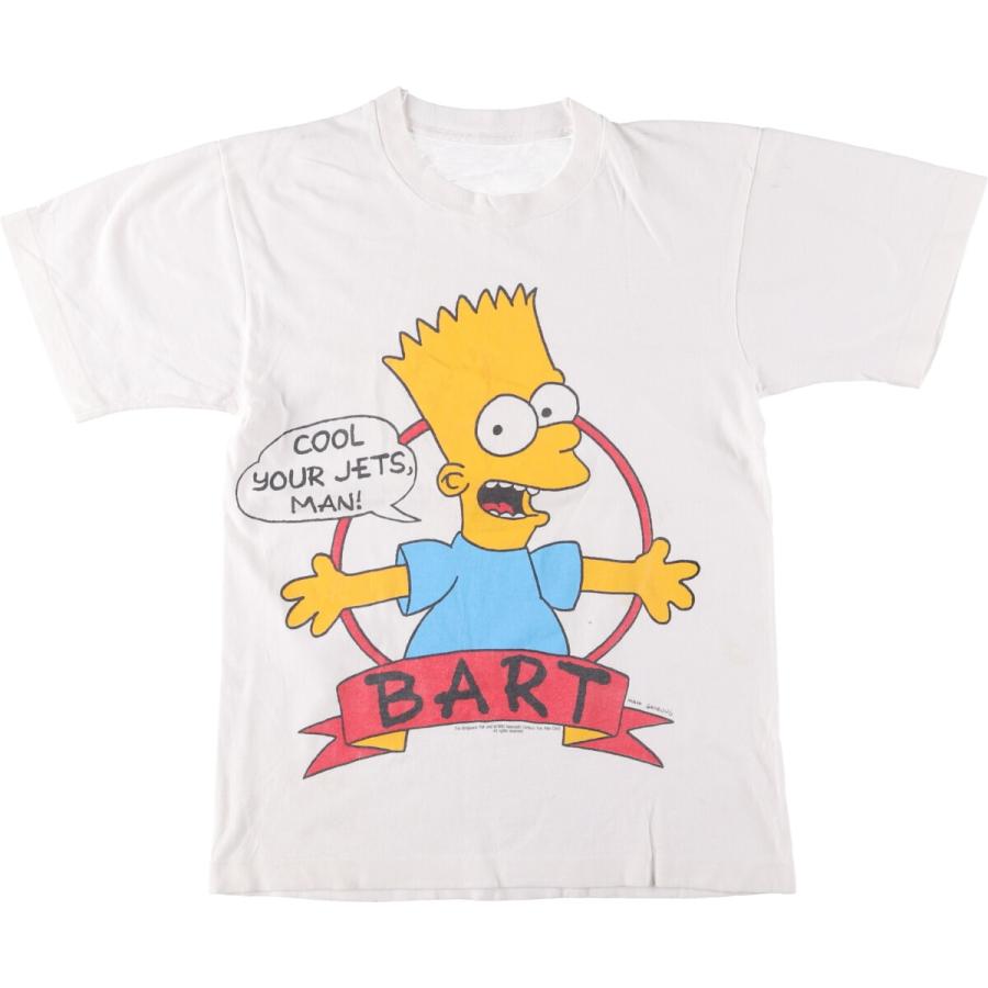 古着 90年代 THE SIMPSONS シンプソンズ キャラクタープリントTシャツ
