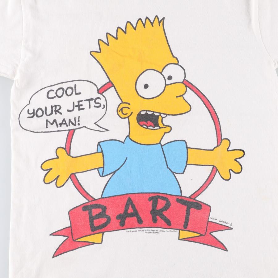 古着 90年代 THE SIMPSONS シンプソンズ キャラクタープリントTシャツ