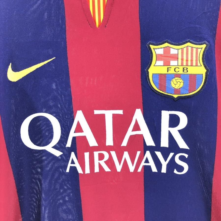 古着 ナイキ DRI-FIT スリットネック ラ リーガ FC BARCELONA FC