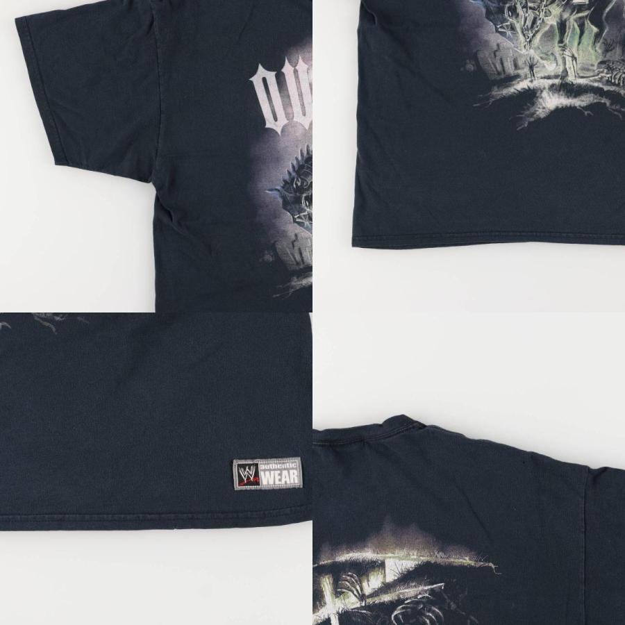 アンダーテイカー　WWE Tシャツ　ブラック　大きいサイズ　古着　00s 古着 WWE The Undertaker アンダーテイカー プロレス スポーツT