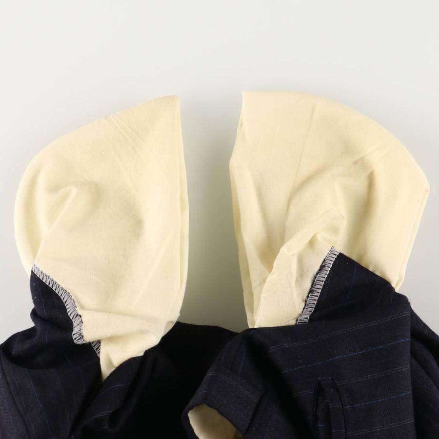 古着 ストライプ柄 ツータック スラックスパンツ メンズw33相当  