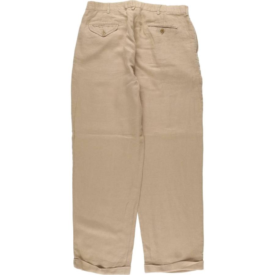 Polo by Ralph Lauren】リネンツータックスラックス USA製 古着 ラルフ