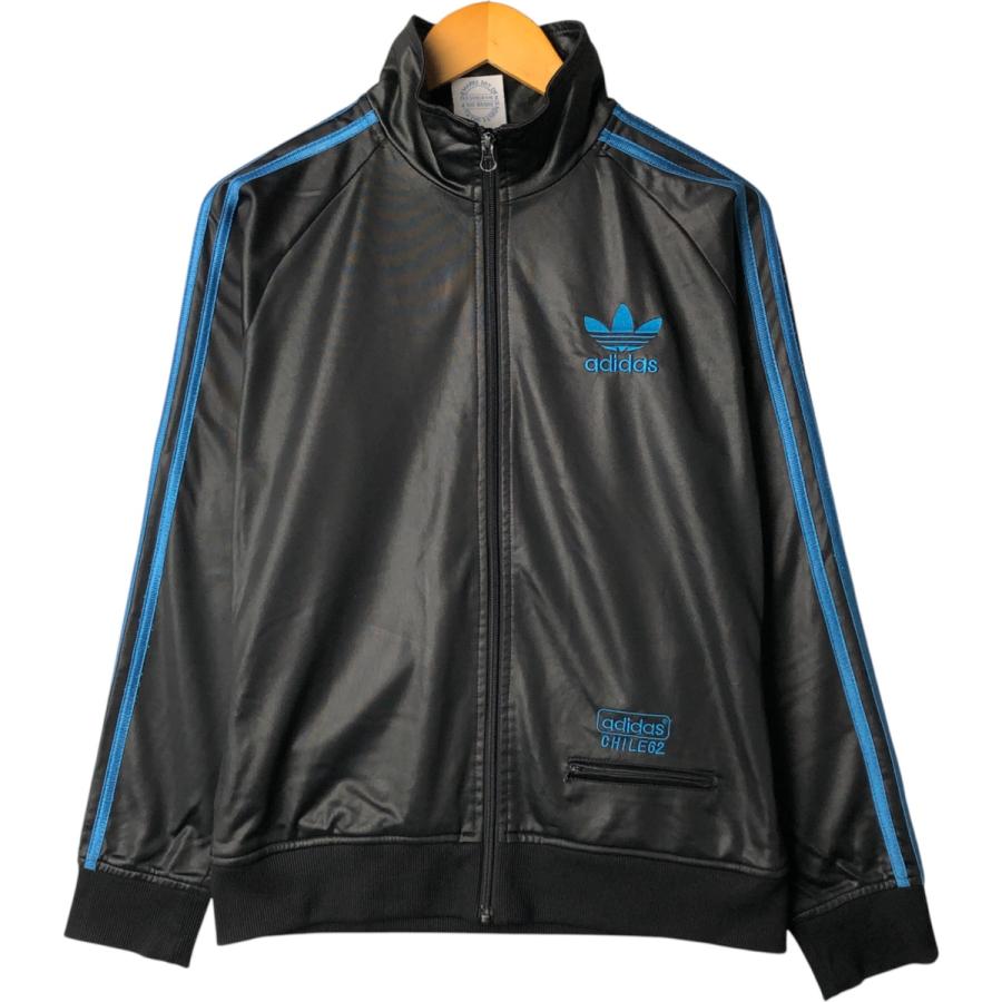 ビンテージadidas ブラック ジャケット Lサイズ adidas 古着 アディダス ORIGINALS オリジナルス バックロゴ