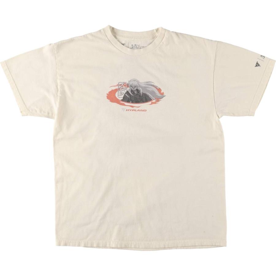 古着 00年代 犬夜叉 Inuyasha アニメ キャラクタープリントTシャツ 