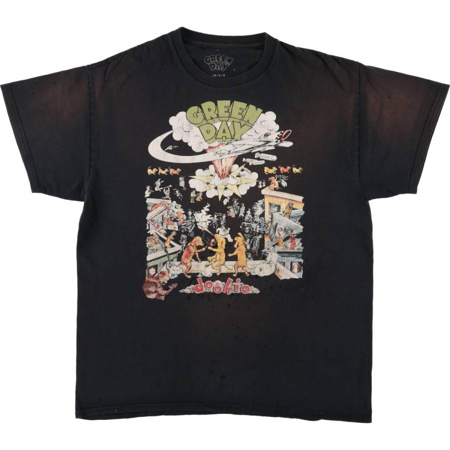 古着 GREEN DAY グリーンデイ バンドTシャツ バンT メンズL相当