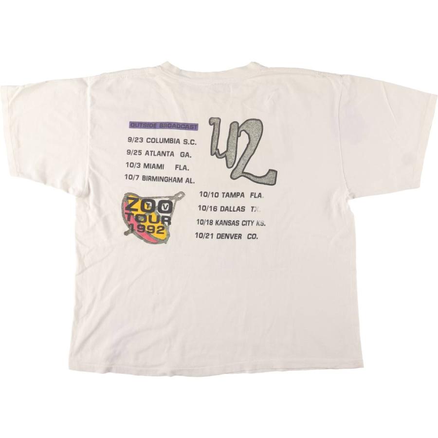 U2 Tour バンド　tシャツ　総柄　rock tee 90s 90s U2 ZOO TV TOUR Tee MADE IN USA 🇺🇸 Size XL |