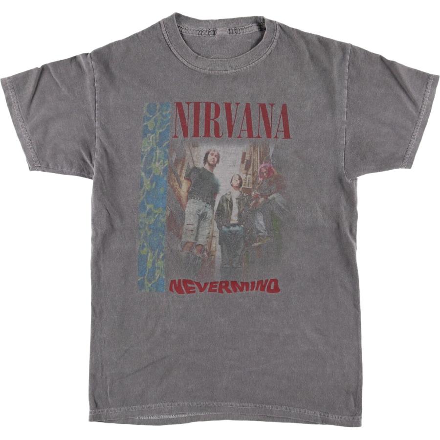 激レア海外限定•古着風 NIRVANA ニルヴァーナ Lサイズ　バンドt シャツ 激レア！海外限定 NIRVANA ニルヴァーナ Lサイズ バンドtシャツ