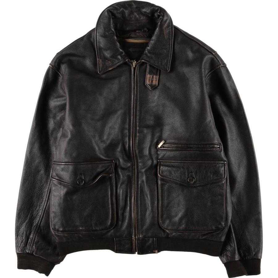 古着 セントジョンズベイ ST.JOHN'S BAY 中綿入り スイングトップタイプ レザーブルゾン メンズM相当/eaa575049 古着 セントジョンズベイ ST.JOHN'S BAY 中綿入り スイングトップ