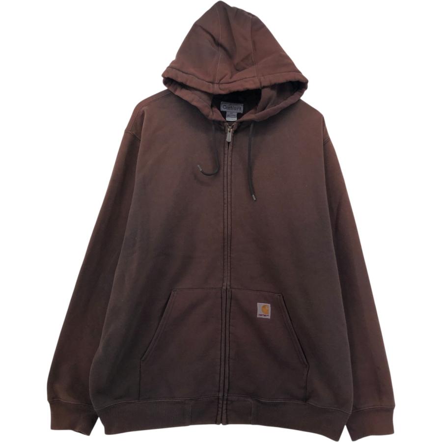 Carhartt（カーハート） 古着 スウェットフルジップパーカー メンズXL
