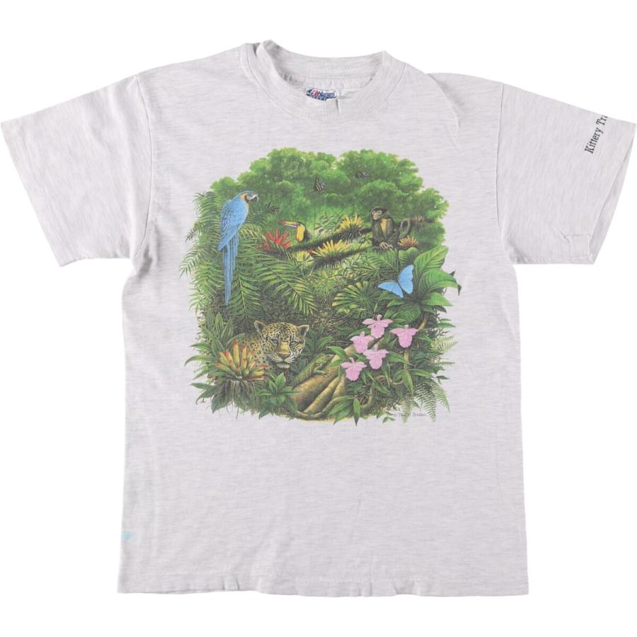 古着 80年代 ヘインズ Hanes BEEFY-T 青タグ アニマルTシャツ USA製 メンズS相当 ヴィンテージ /eaa575800 Hanes（ヘインズ） 古着 80年代 Hanes BEEFY-T 青タグ アニマルTシャツ
