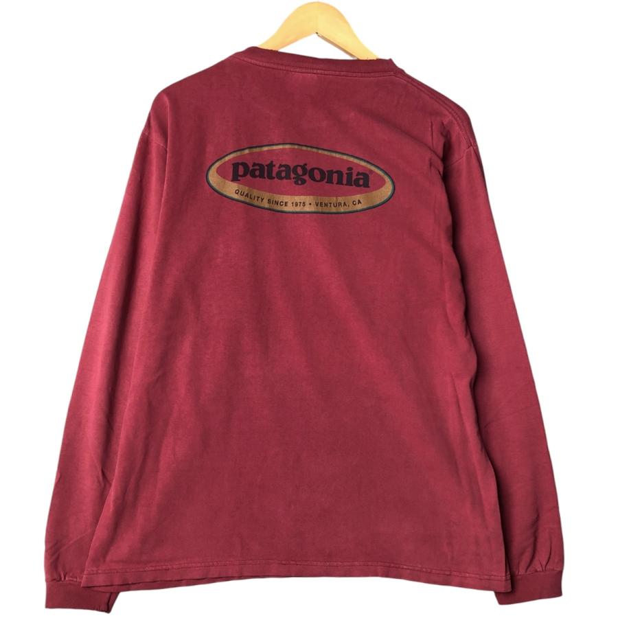 90s 古着 USA製 PATAGONIA ロングスリーブTシャツ patagonia 古着 90年代 パタゴニア Patagonia ORGANIC COTTON ロングT