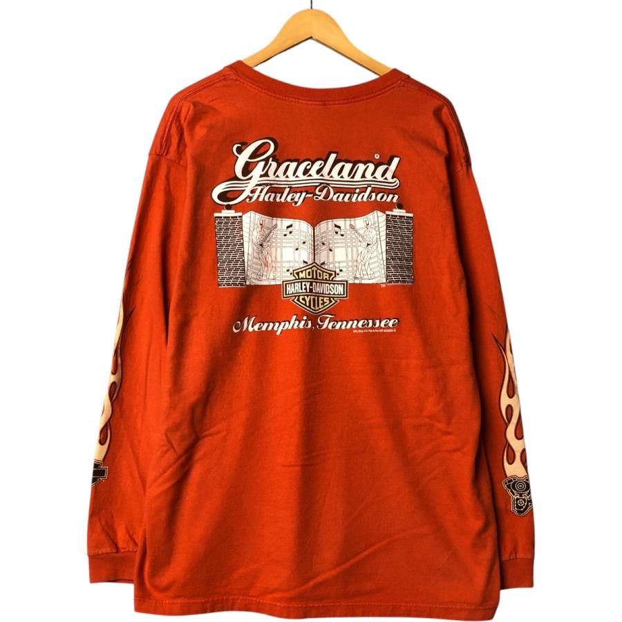 HARLEY-DAVIDSON USA製ファイヤーパターン カットソーA3360 HARLEY-DAVIDSON USA製ファイヤーパターン カットソーA3360