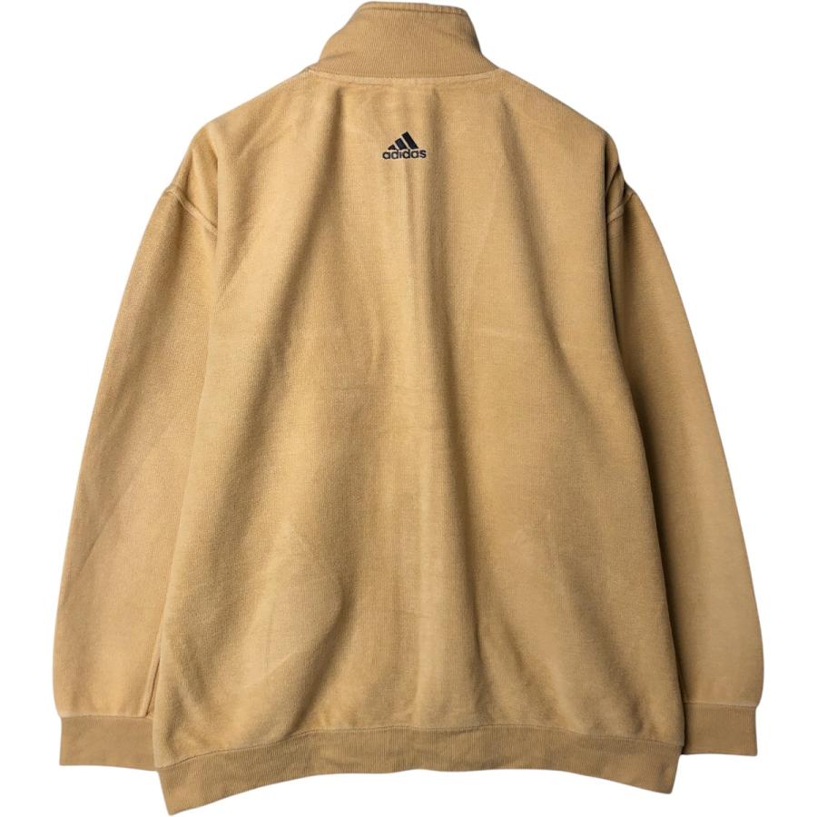 adidas 古着 アディダス リブ編み パイル地 ジャージ トラック