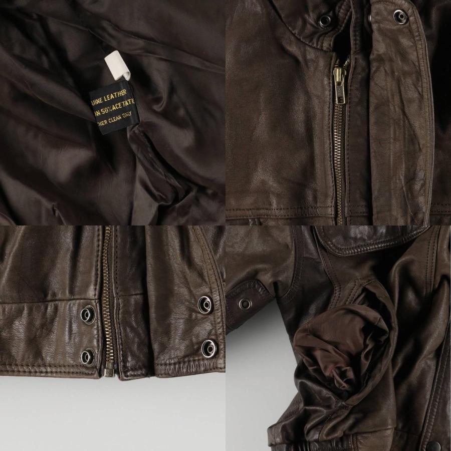 古着 70年代~ REED SPORTSWEAR レザーブルゾンタイプ メンズXL相当