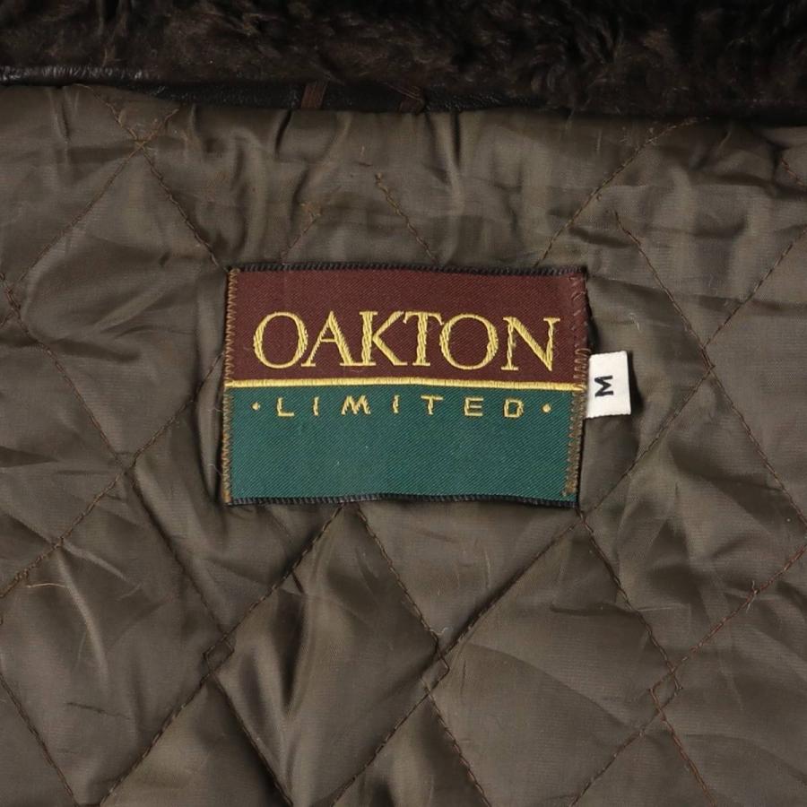 古着 90年代 OAKTON LIMITED G-1タイプ 中綿入り レザーフライト