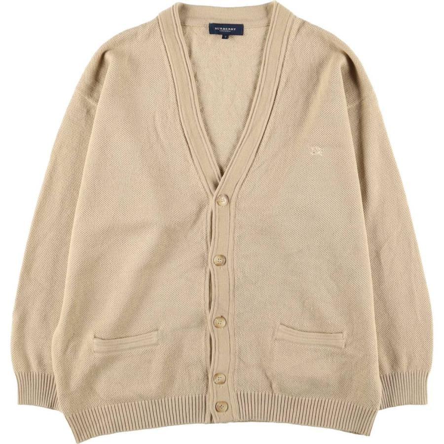 美品 BURBERRY LONDON ニット カーディガン ケーブル編み BURBERRY（バーバリー） 古着 Burberry's BURBERRY LONDON ニット