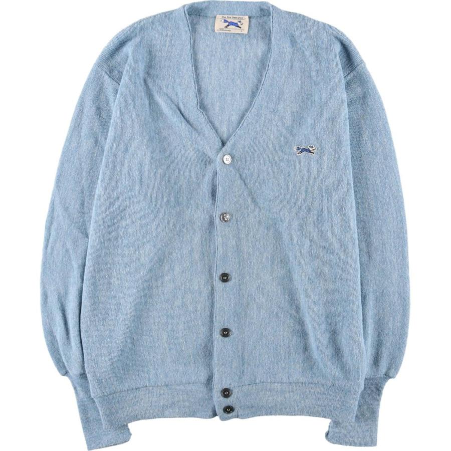80s JC Penney fox カーディガン USA ビンテージ オリジナル 古着 80s USA製 JC Penney The Fox Sweater キツネ ワッペン
