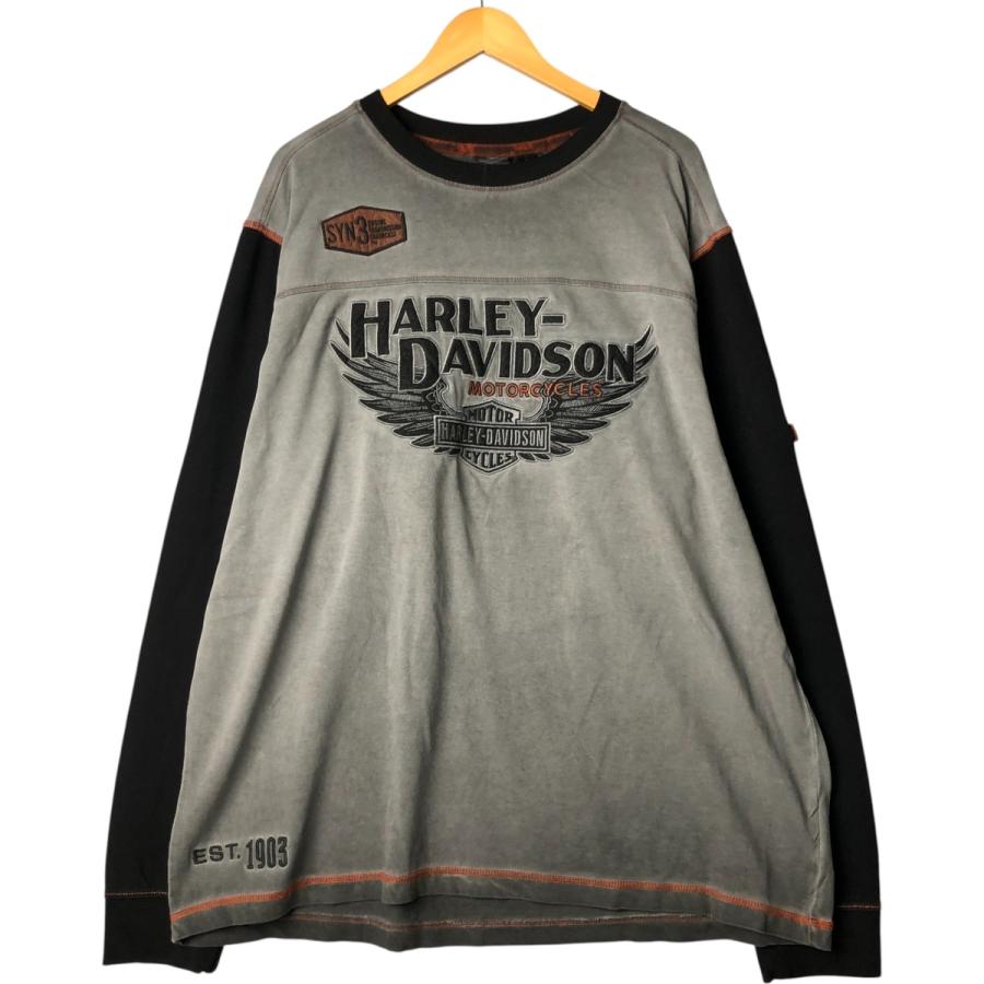 希少 HARLEY DAVIDSON ロンT ハーレーダビッドソン PA 古着 00年代 ハーレーダビッドソン Harley-Davidson ロングTシャツ