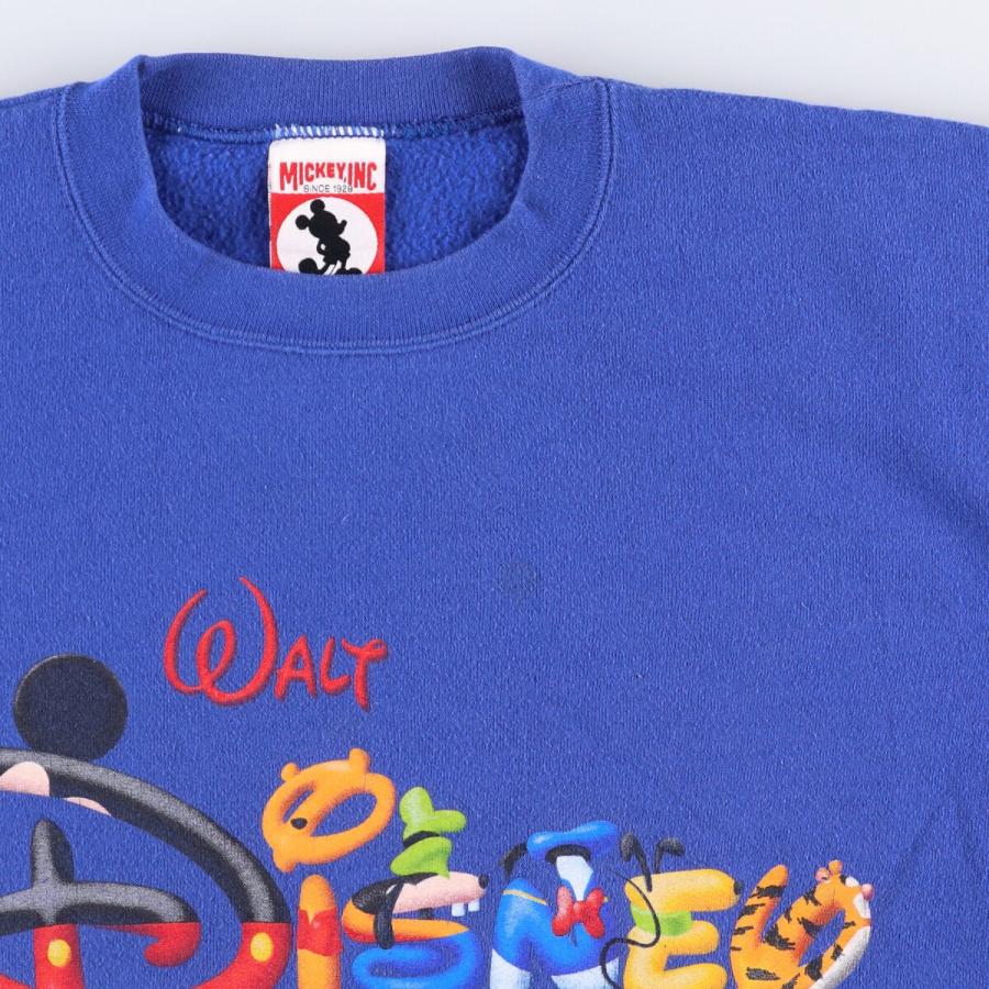 古着 MICKEY INC DISNEY ディズニー キャラクタースウェットシャツ