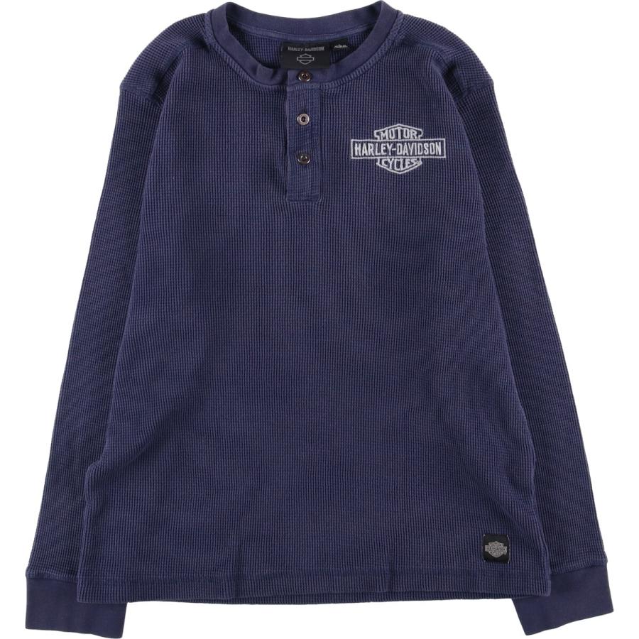 古着 ハーレーダビッドソン Harley-Davidson ヘンリーネック サーマル 