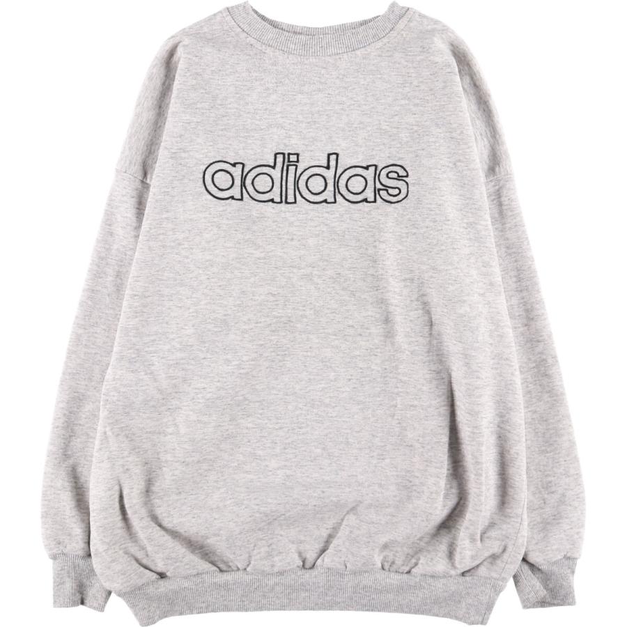 90s adidas デザインスウェット ヴィンテージ古着 adidas 古着 90年代 アディダス ロゴスウェットシャツ