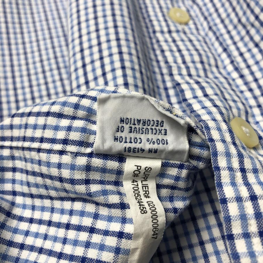 古着 ラルフローレン Ralph Lauren ギンガムチェック 半袖 ボタン