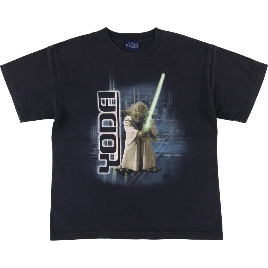 古着 STAR WARS スターウォーズ ヨーダ アニメ キャラクタープリントT