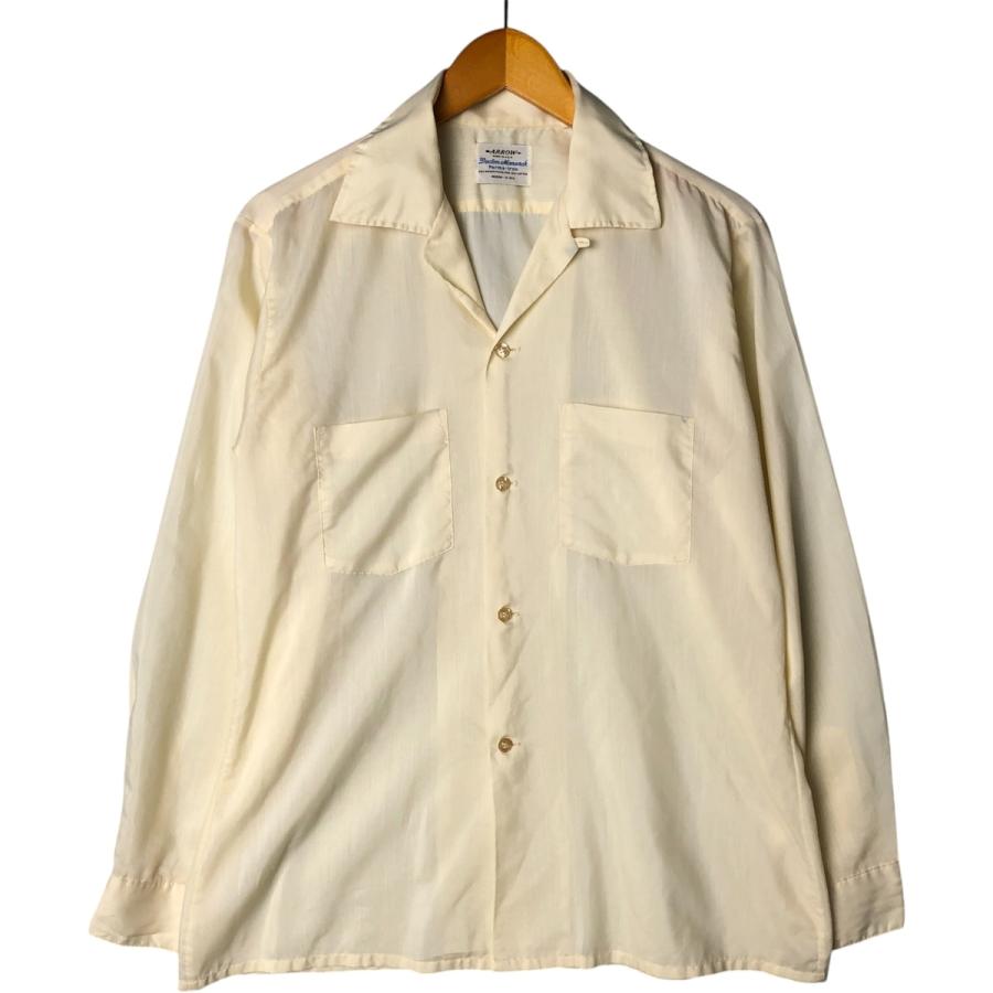 ARROW 長袖シャツ　ヴィンテージ 古着 70年代 アロー Arrow 長袖 ポリコットンシャツ カナダ製