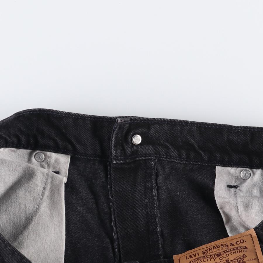 古着 90年代 Levi's 550ブラックデニムショーツメンズw33 古着 90s USA製 Levi's 550 「00 レングス」 ブラック デニム