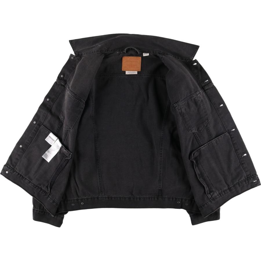 LEVI'S PREMIUM ブラックデニムジャケット Levi's Premium リラックスフィット トラッカー ジャケット スペ