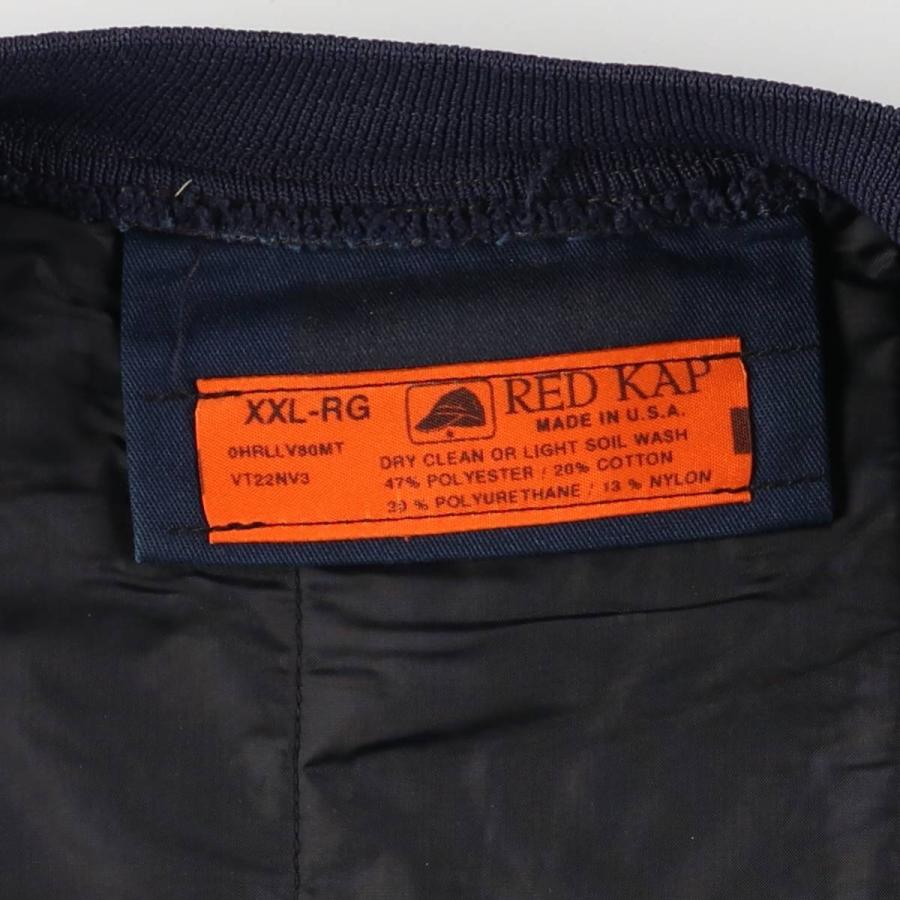 希少 レッドキャップ 中綿 ベスト XL ネイビー USA製 70s-80s 希少 レッドキャップ 中綿 ベスト XL ネイビー USA製 70s-80s