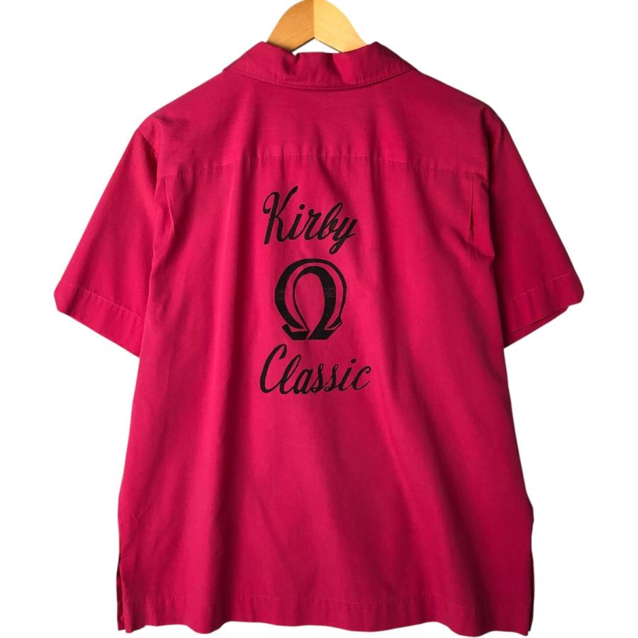 70s キングルイ ボーリングシャツ アメリカ製1970年代 ヴィンテージ 古着 70年代 キングルイ KING LOUIE ボウリングシャツ メンズL