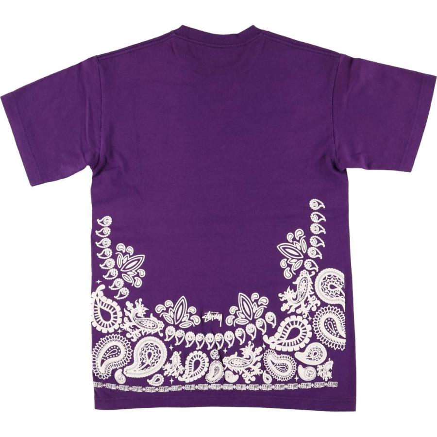 STUSSY 古着 00年代~ ステューシー ペイズリー柄 サーフ スケートT  