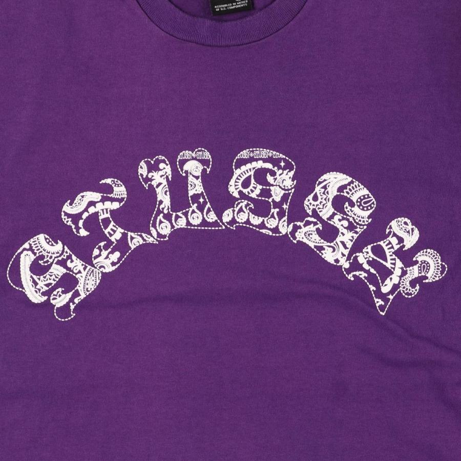 STUSSY 古着 00年代~ ステューシー ペイズリー柄 サーフ スケートT  