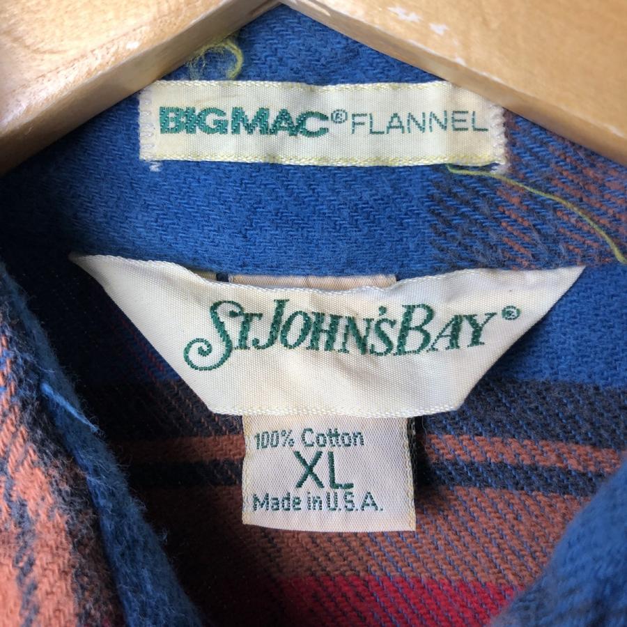 古着 80~90年代 セントジョンズベイ BIG MAC FLANNEL 長袖 ヘビーネル