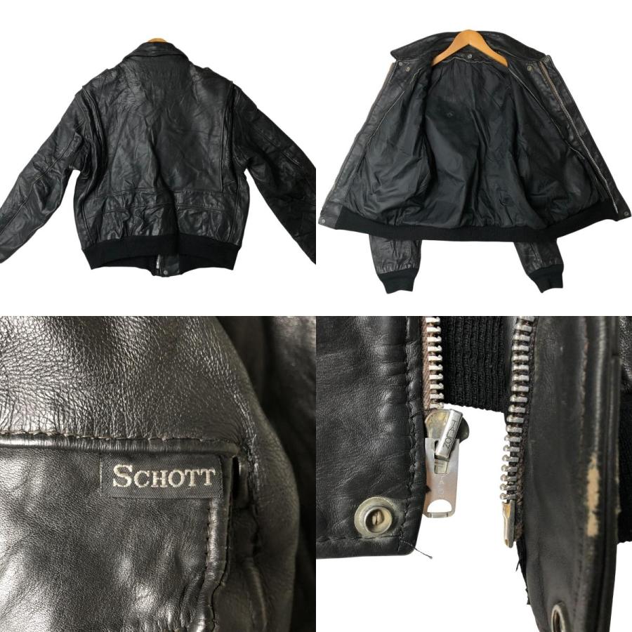 Schott N.Y.C 古着 ショット SCHOTT A-2タイプ レザーフライト