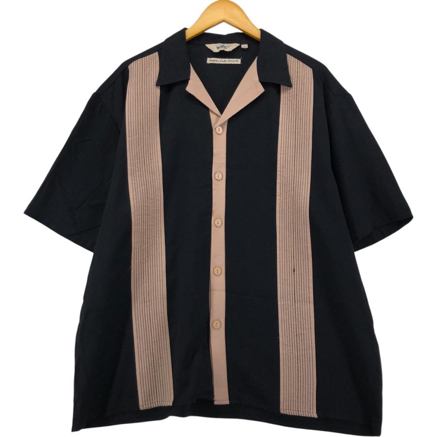 古着 ダヴィンチ Da Vinci ツートン 半袖 オープンカラー レーヨン